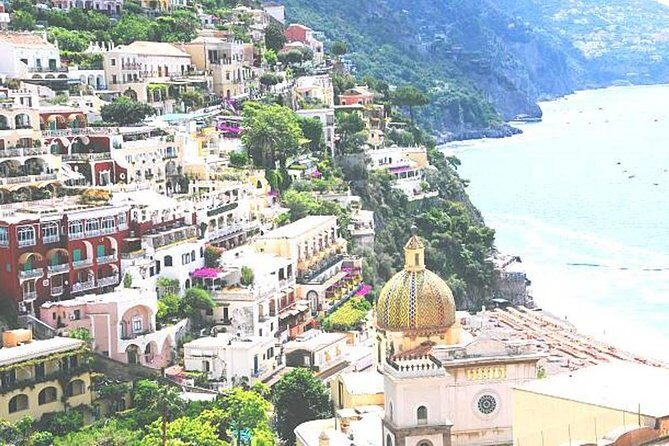 Rome to Pompeii & Positano Day Trip with Hotel Pick Up & Skip The Line Tickets - Positano in one hour: church stop plus time to wander