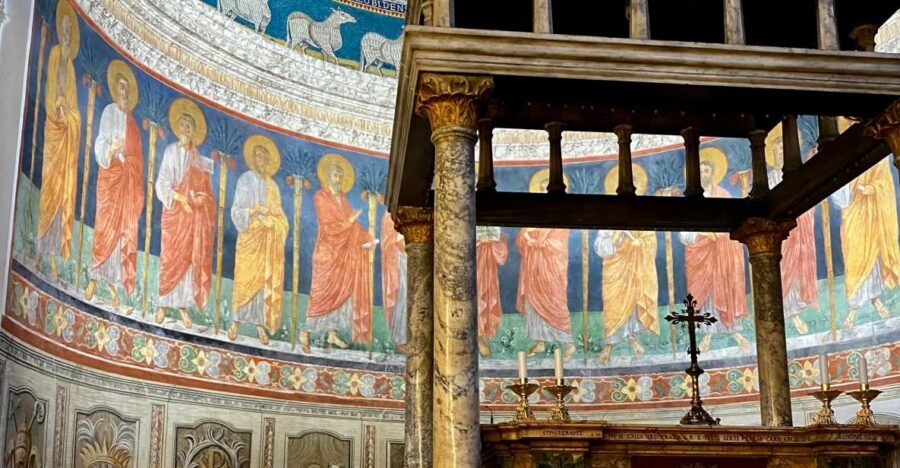 Rome: Tour of St. Clement's Basilica Underground Temples - Entering St. Clement’s: the golden mosaic that sets the rules
