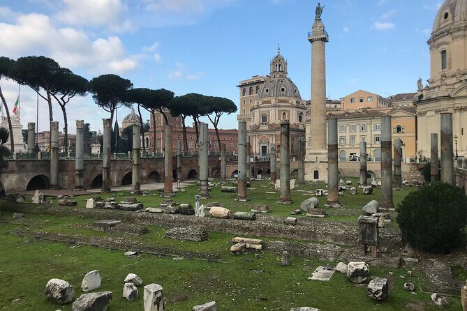 Rome: Trajan's Market Experience with Elevator Option - Imperial Forum ruins next door: how the market and the forum connect