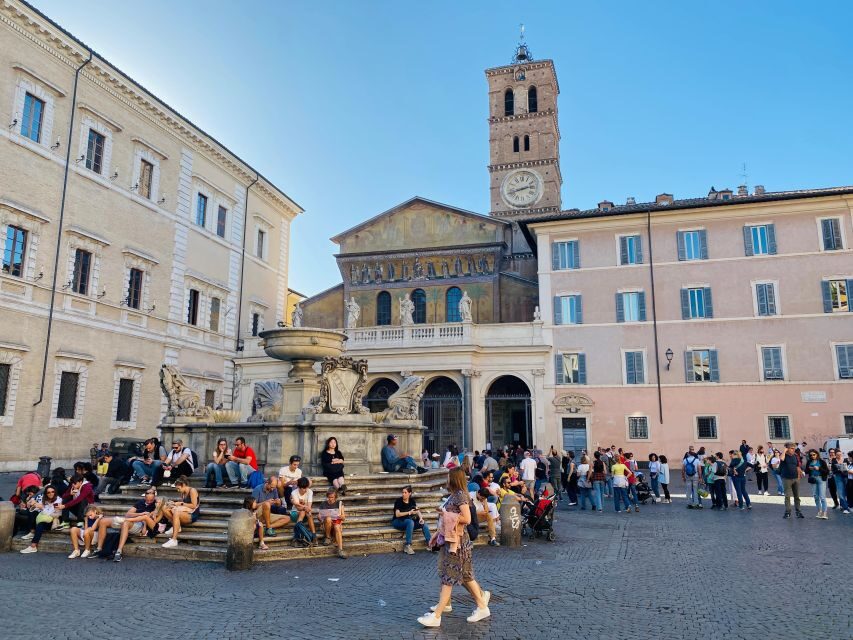 Rome: Trastevere Quarter Street Food Tour with Sightseeing - Santa Maria in Trastevere: church visit meets neighborhood storytelling