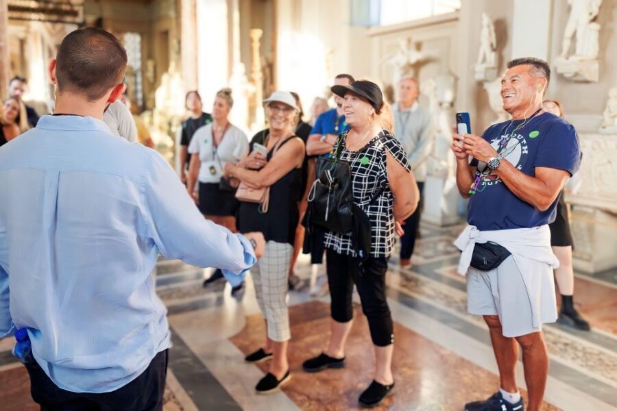 Rome: Vatican Museums & Sistine Chapel Fun Tour with Entry - First courtyard views of St. Peter’s: outside perspectives that matter