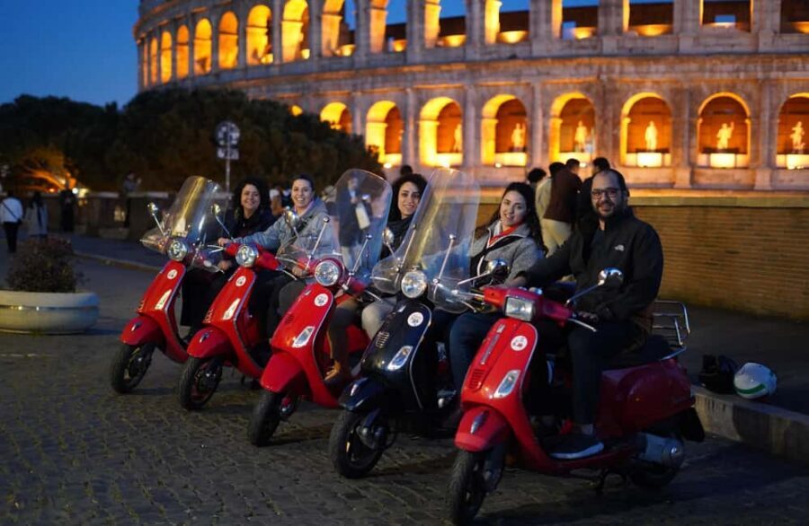 Rome: Vespa Scooter Night Tour with Pro Photographer - Piazza dei Cavalieri di Malta, Mouth of Truth, and quick passes that still feel worth it