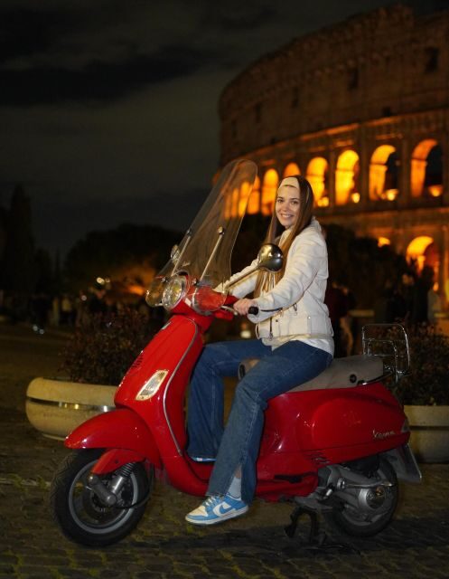 Rome: Vespa Scooter Night Tour with Pro Photographer - Piazza Navona at night: where the streets feel like Rome again