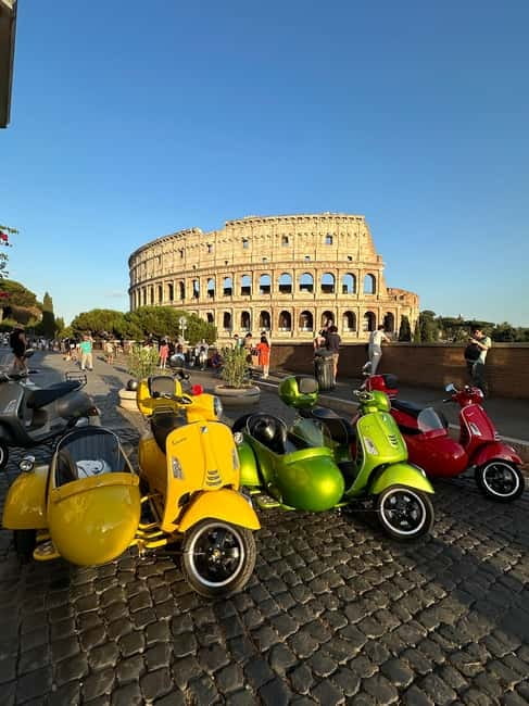 Rome: Vespa Sidecar Tour with Hotel Transfers & Gelato - St. Peter’s Square Without the Full Vatican Day
