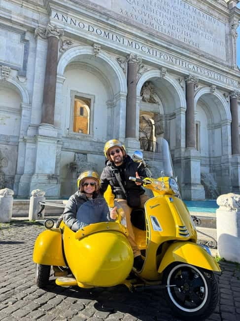 Rome: Vespa Sidecar Tour with Hotel Transfers & Gelato - Janiculum Hill and Il Fontanone (Fontana dell’Acqua Paola) for the Best Paying-The-Taxes View