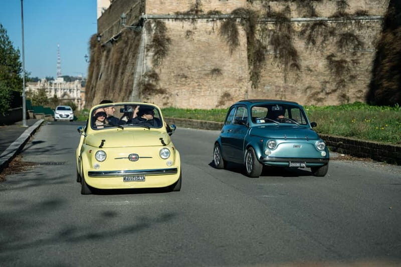 Rome: Vintage Fiat 500 Cabriolet Private City Tour - Baths of Caracalla: Rome’s scale without the long time commitment
