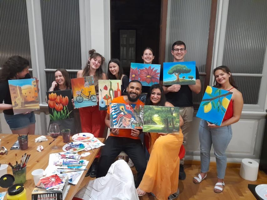 Rome: Wine and Paint Experience in Piazza Navona - Wine, Pizza, and a Canvas Near Piazza Navona