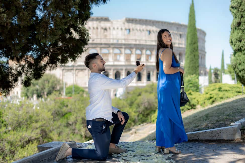 Secret Proposal Photoshoot in Rome + Reel - Meeting at Largo Gaetana Agnesi: where the shoot starts