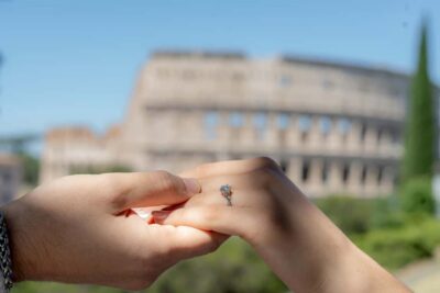 Secret Proposal Photoshoot in Rome + Reel - The Monte Oppio garden stop: your 30-minute photo moment
