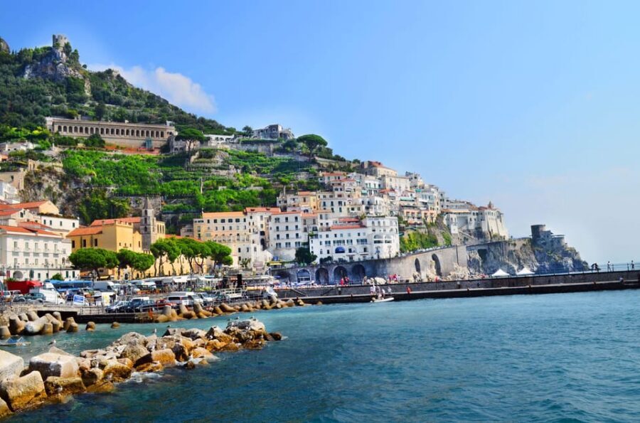Shared Tour Sorrento, Amalfi Coast, and Pompeii from Naples - Positano hour: narrow lanes, ceramics, and lemon stops