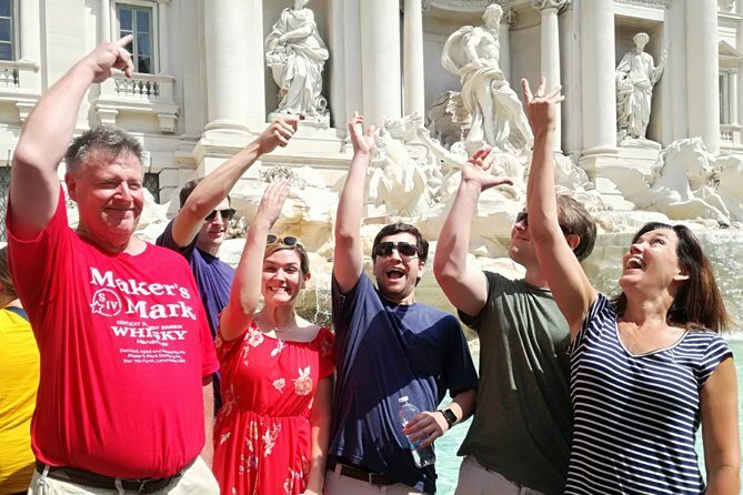 Sightseeing Walking Tour of Rome By Night: Trevi Fountain & Other Highlights - Trevi Fountain coin toss, with a guide who knows the storyline