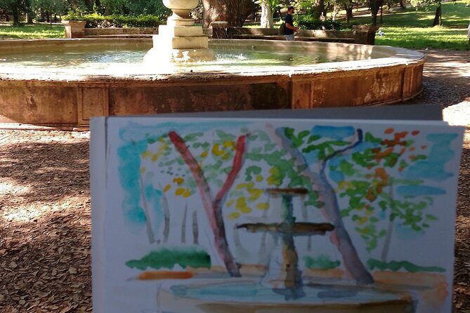 Sketching in Rome Villa Borghese Private lesson with Guido - What you actually learn (and why it’s better than copying)
