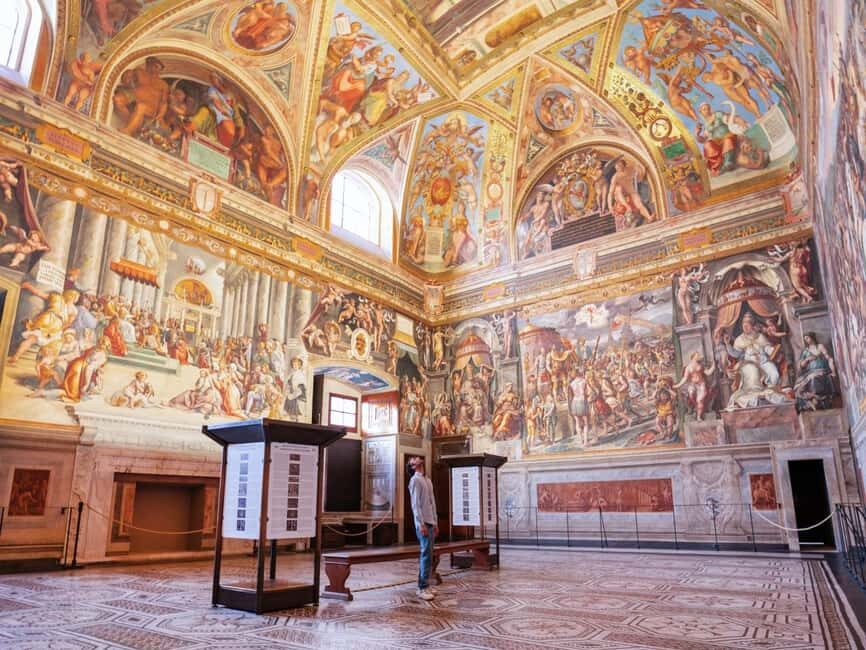 Skip-The-Line Vatican Museum, Sistine Chapel & Basilica Tour - Raphael Rooms: School of Athens and the art-meets-philosophy moment