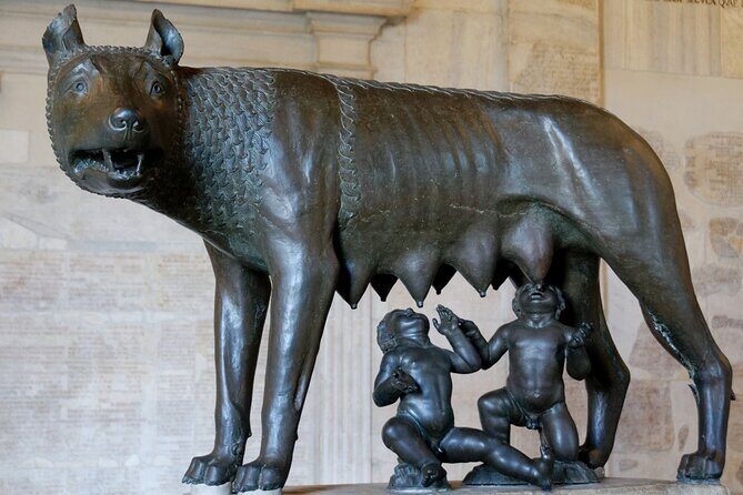 Small group: Capitoline Museums - The museum’s big Roman moments: She-wolf, Romulus and Remus, and empire statues