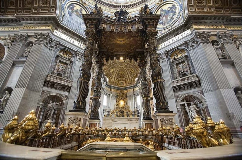 St. Peter's Church Fast Track Private Tour With Dome Option - The Baldachin and St. Peter’s Tomb: what you’re really looking at