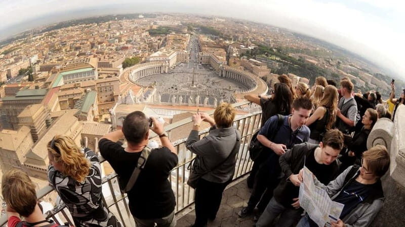 St. Peter's Dome Climb, Basilica and Vatacombs Tour - Climbing St. Peter’s Dome: Lift Up, Steps Up, Rome Below
