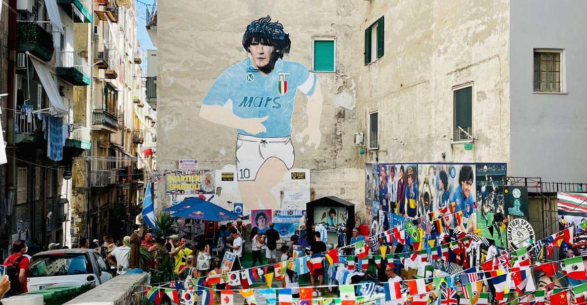 Street art tour of the Spanish Quarters & Maradona idol - The roughly 200-mural stop: icons of Naples you can spot fast