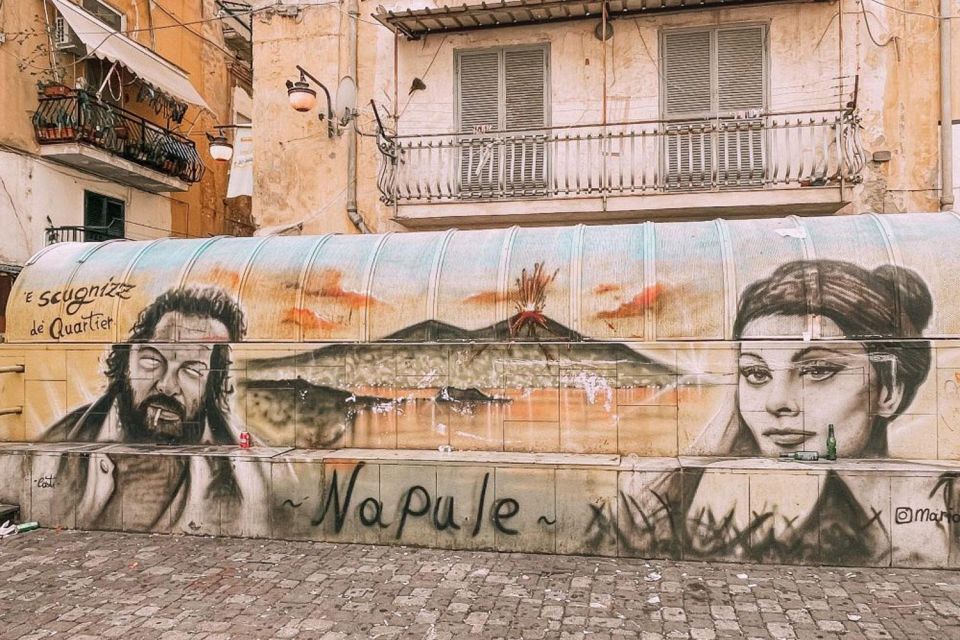 Street art tour of the Spanish Quarters & Maradona idol - Veiled Isis and other details that reward slow looking