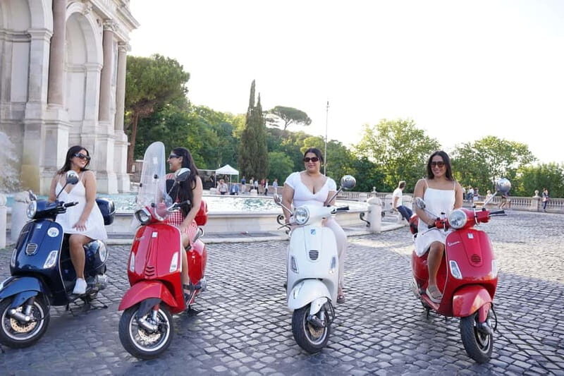 Taste, Explore, Capture-All inclusive Vespa Tour in Rome - Fontana dellAcqua Paola: A Pass-By Sightseeing Moment (15 Minutes)