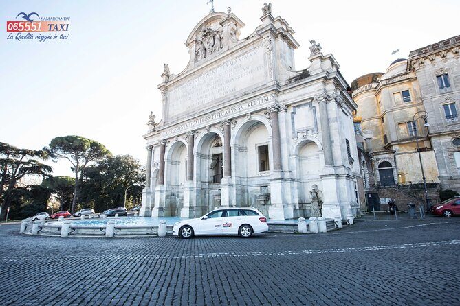 Taxi transfer to Civitavecchia - No certified guide included: plan your Rome moments accordingly