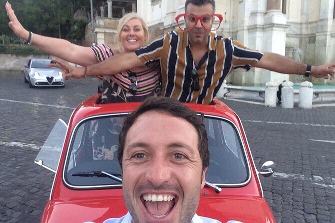 The Original Fiat 500 Night Tour of Rome - Piazza dei Cavalieri di Malta and the keyhole photo spot