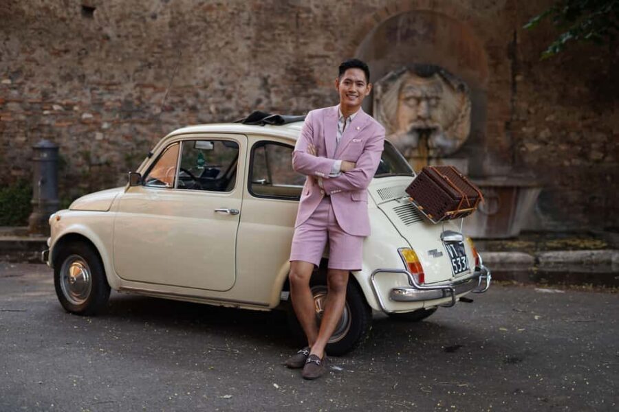 Timeless Rome: A Journey in a Vintage Fiat 500 - Giardino degli Aranci and Terrazza del Gianicolo Views