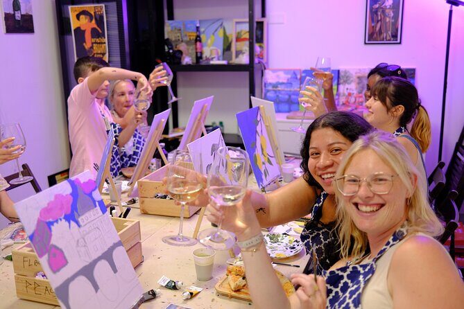 Tipsy Painting Class Rome - A small group studio night in English