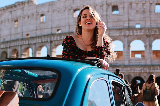 Tour of Rome Aboard a Vintage Fiat 500 - The View-Pause at Teatro di Marcello