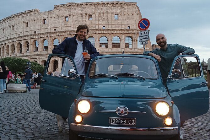 Tour of Rome Aboard a Vintage Fiat 500 - Piazza della Bocca della Verità: Hercules, the Old Marble, and a Legend
