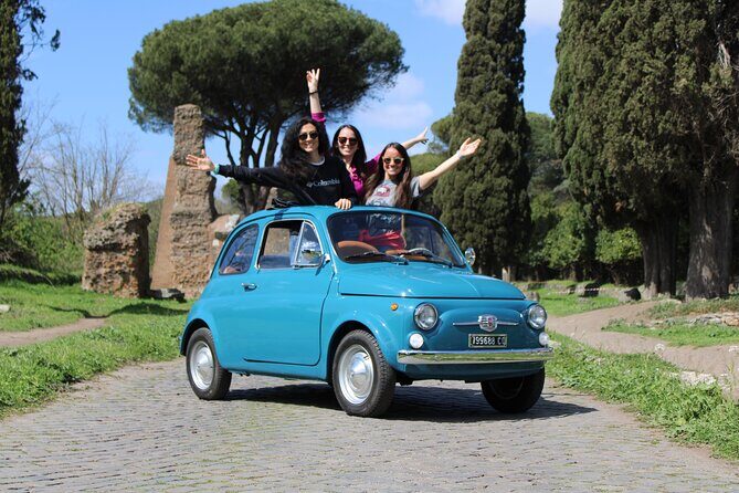 Tour of Rome Aboard a Vintage Fiat 500 - Colosseum Outside-Only: Panoramas, Photos, and a Prosecco Moment