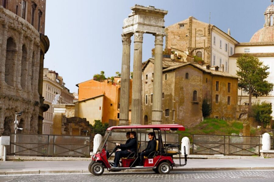 Tour of Rome in Golf Cart: Ancient Rome - The next imperial-core stop: a 15-minute guided pause