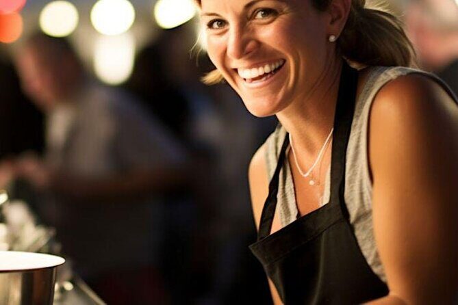 Traditional Pasta Cooking Class with Tiramisu Small Group - Your dinner plate: wine, water, and what you cook