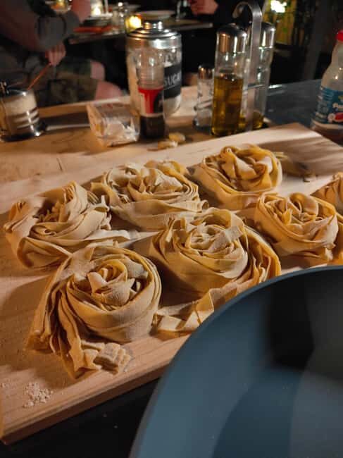 Vatican Pasta Class with 5 Wines Tasting in a cozy Rooftop - Sauce lessons you can actually use later