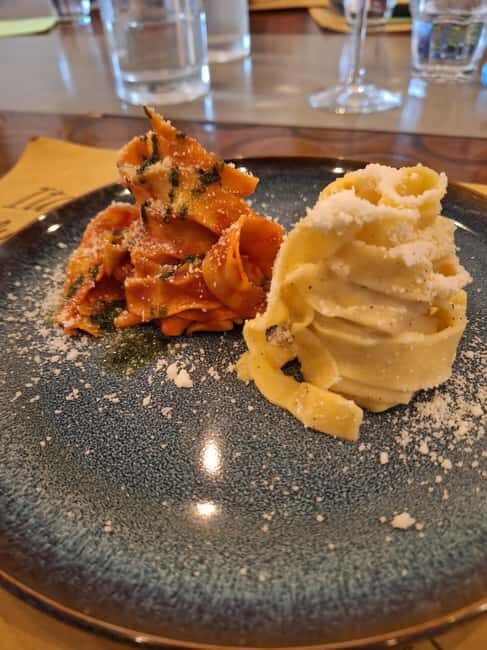 Vatican Pasta Class with 5 Wines Tasting in a cozy Rooftop - What you’ll make: fresh pasta plus classic tiramisu