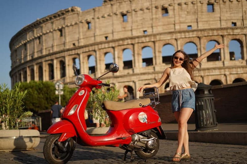 Vespa city tour in Rome with two different routes - Route 1 Walk-Through: Mouth of Truth to Piazza Navona