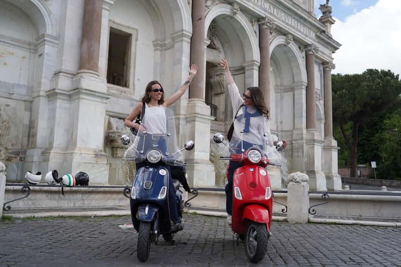 Vespa city tour in Rome with two different routes - Route 2 Full Itinerary Feel: Giardino degli Aranci to Castel Sant’Angelo
