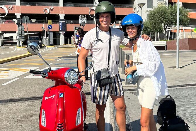 Vespa Naples rental - Parking in Naples: security locks help, but choose your spots