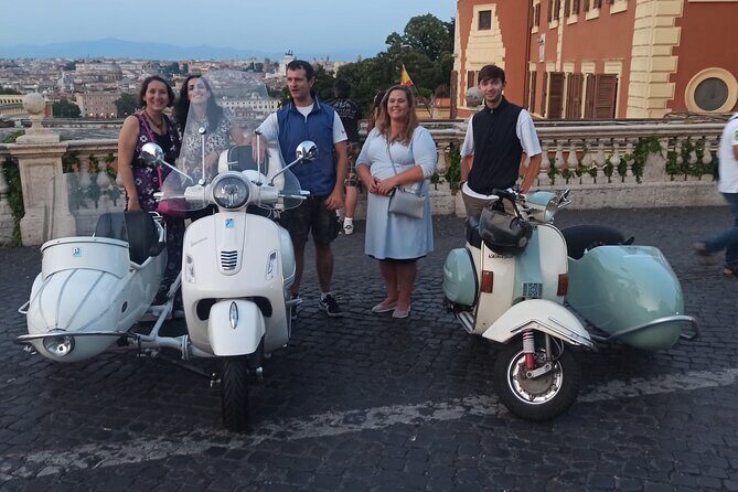 Vespa Sidecar Tour at Day/Night with Pickup - Terme di Caracalla and the “Rome layered” moments