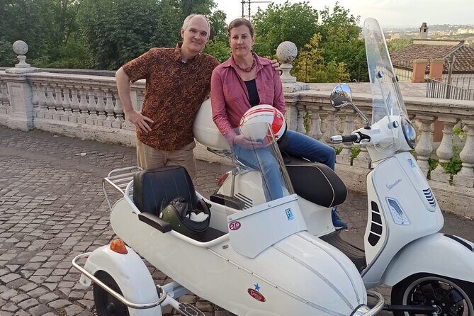 Vespa Sidecar Tour at Day/Night with Pickup - Aventine Hill and the Orange Tree Garden: where the photos get easy