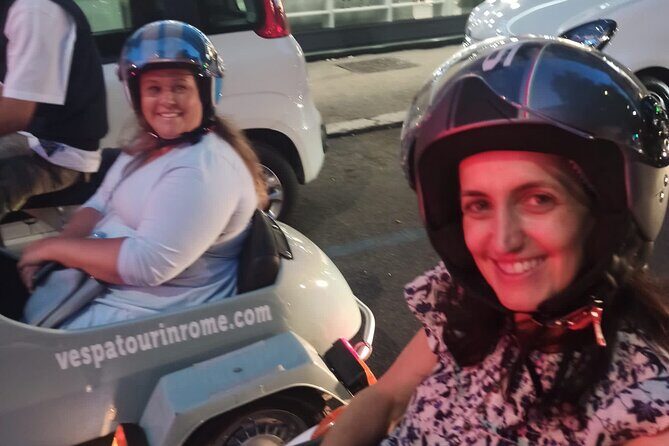 Vespa Sidecar Tour at Day/Night with Pickup - Circus Maximus drive-by and the Tiber River ride