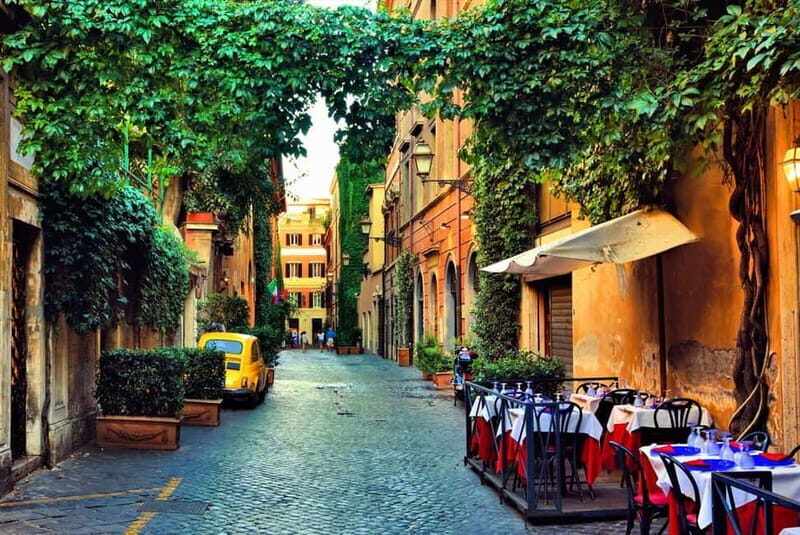 Via Roma: A Journey Through Time - Piazza di S. Agostino start: the calm before the night sights