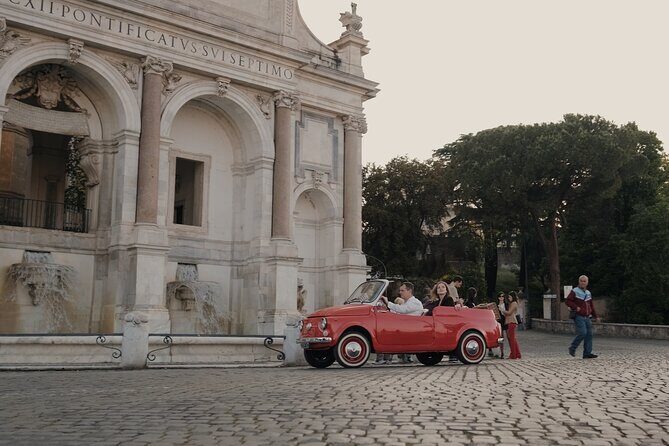 Vintage Fiat 500 Cabriolet: Rome's Highlight Semi Private Tour - Colosseum Finale at Piazza del Colosseo: Great Drop-Off, Tickets Not Included