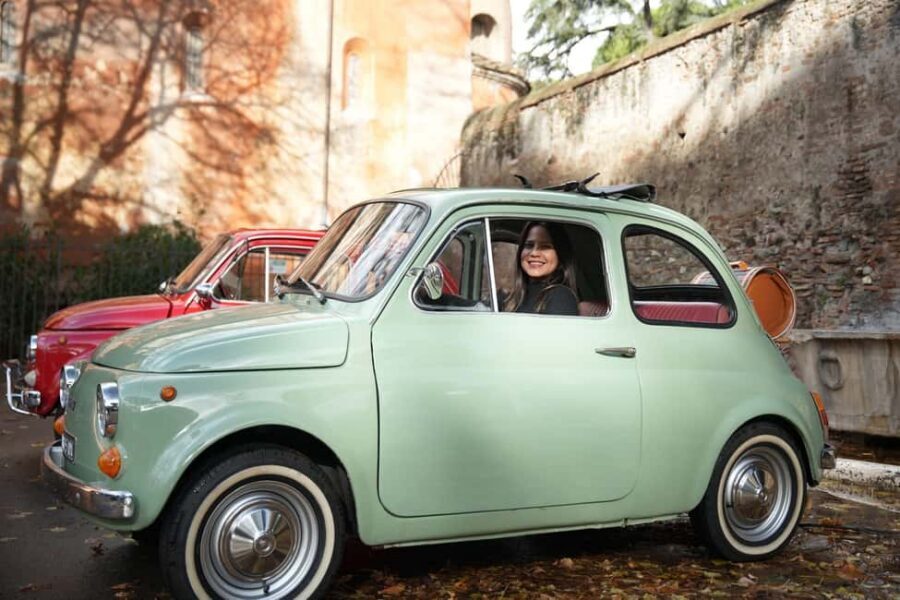 Vintage Fiat500 car Tour by Professional Photographer - Vintage ride time back-to-back: how the pacing stays fun